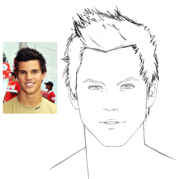 600x600 How To Draw Hair Male Sharenoesis - Boy Hair Sketch
