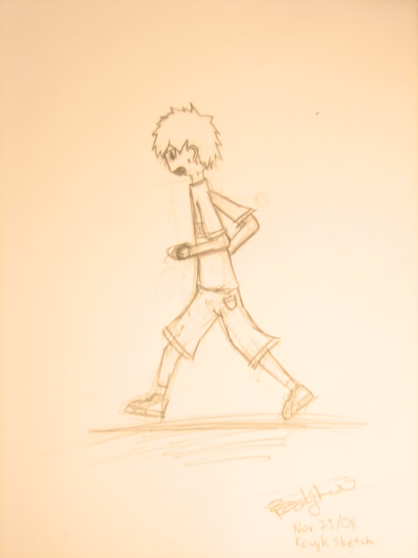 600x800 Rough Sketch Of A Boy Running By Moonshellforyou - Boy Running Sketch