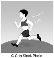 180x195 A Sketch Of A Boy Running. Illustration Of A Sketch Of A Boy - Boy Running Sketch