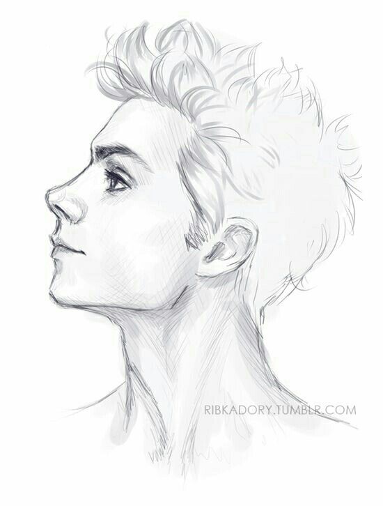550x726 Cara De Perfil Drawings Drawings, Art And Sketches - Boy Sketch