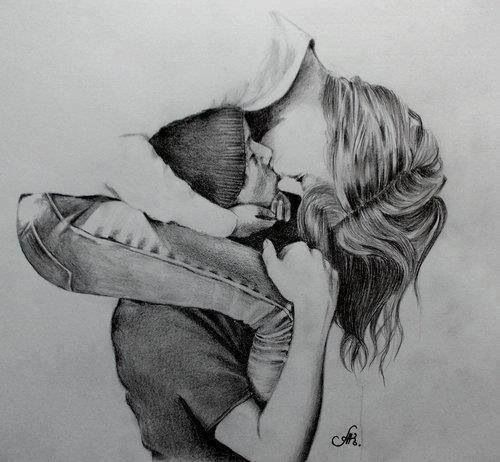 500x462 Boyfriend And Girlfriend Sketch Luv Art, Drawings - Boyfriend And Girlfriend Sketch