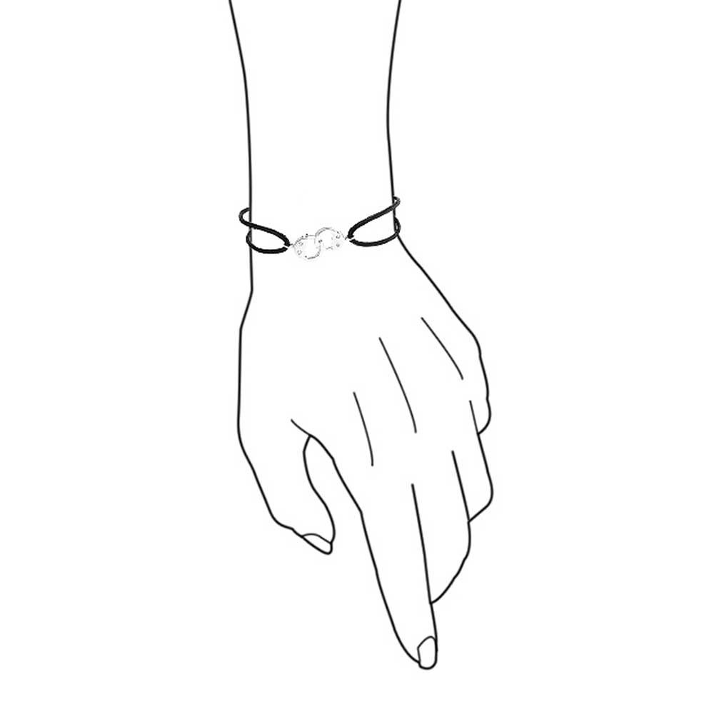 1000x1000 Sterling Silver Leather Cz Handcuff Bracelet Secret Shades - Bracelet Sketch