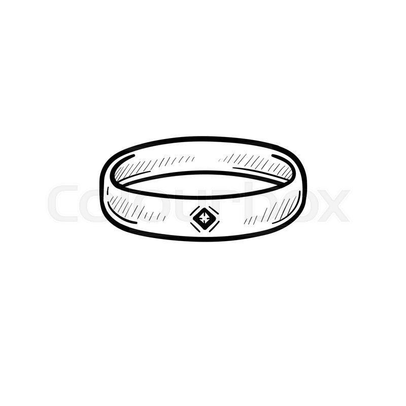 800x800 Vector Hand Drawn Wristband Outline Doodle Icon. Metal Bracelet - Bracelet Sketch