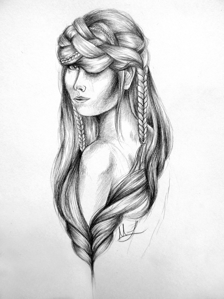 750x1000 Braid Megan Leitschuh - Braid Sketch