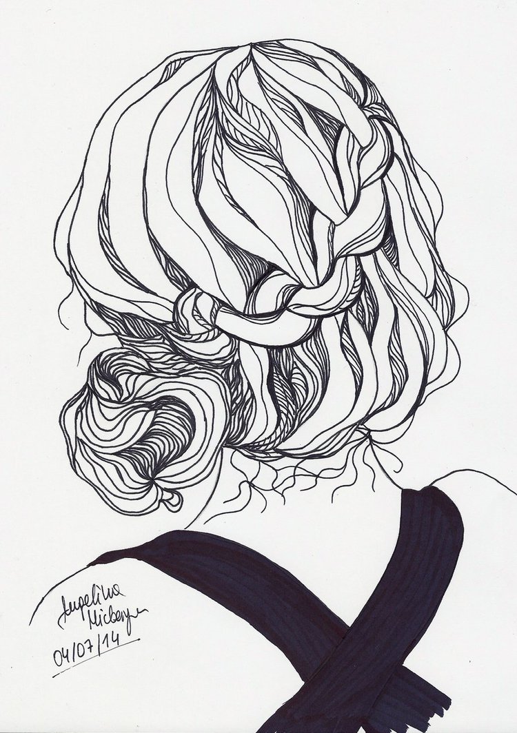 750x1064 Braid Sketch By Angiebelikejolie - Braid Sketch
