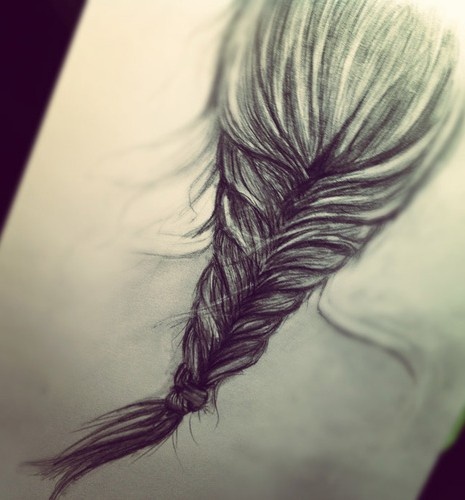 Braided Hair Sketch At Explore Collection Of