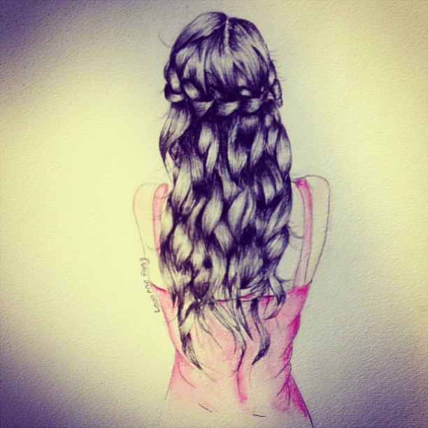 Braided Hair Sketch At Explore Collection Of