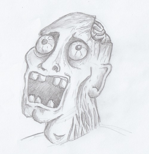 500x515 Drawn Brains Sketched - Brain Sketch Simple