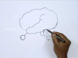 259x194 Simple Human Brain Sketch Drawing Pictures - Brain Sketch Simple