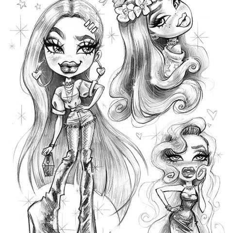 480x480 Images About - Bratz Sketches