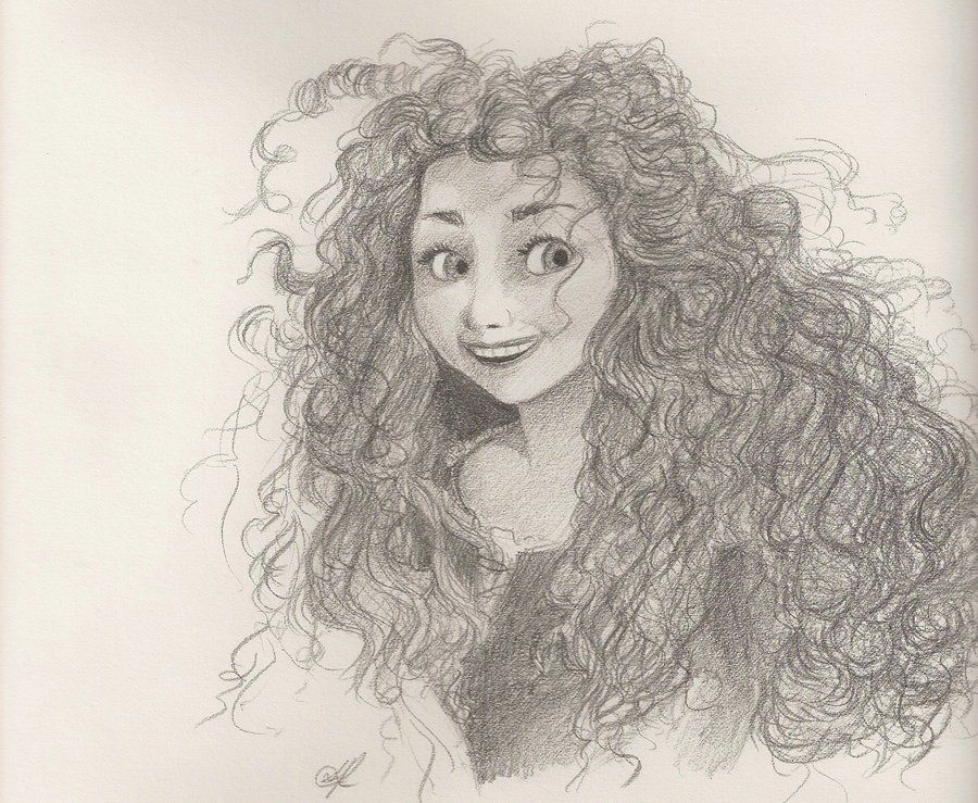 900x739 Merida, The Brave By ~samg743 . I Loved This Movie - Brave Sketch