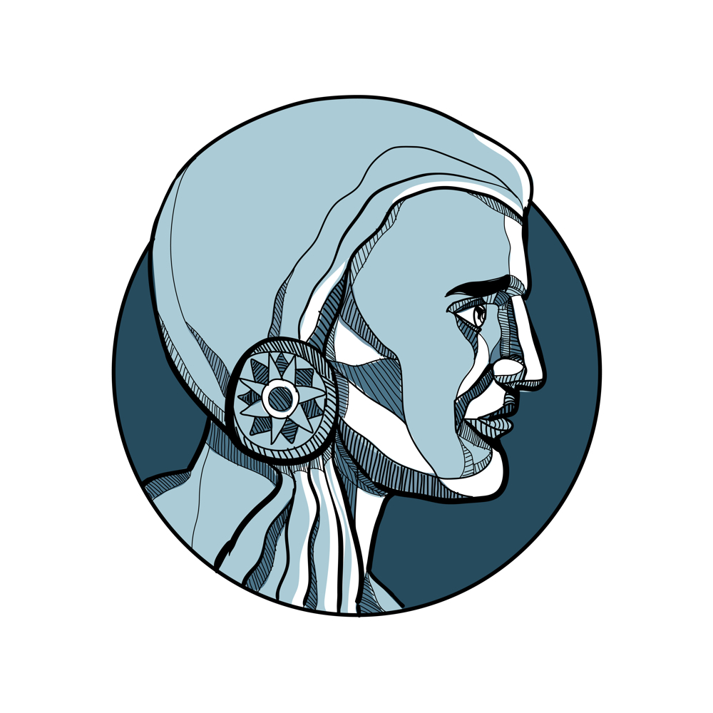 1000x1000 Native American Brave Drawing On Behance - Brave Sketch