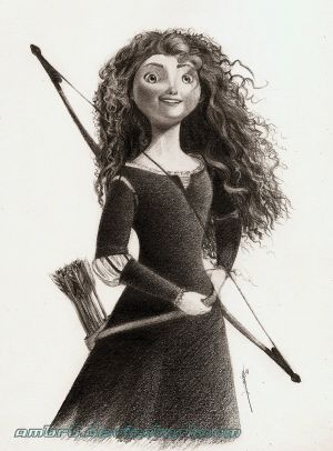 300x406 Princess Merida (Brave) - Brave Sketch