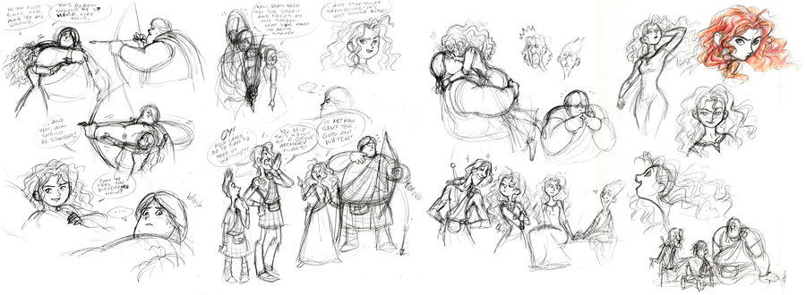 900x330 Brave Sketch Dump 2 By Queenbean3 - Brave Sketch