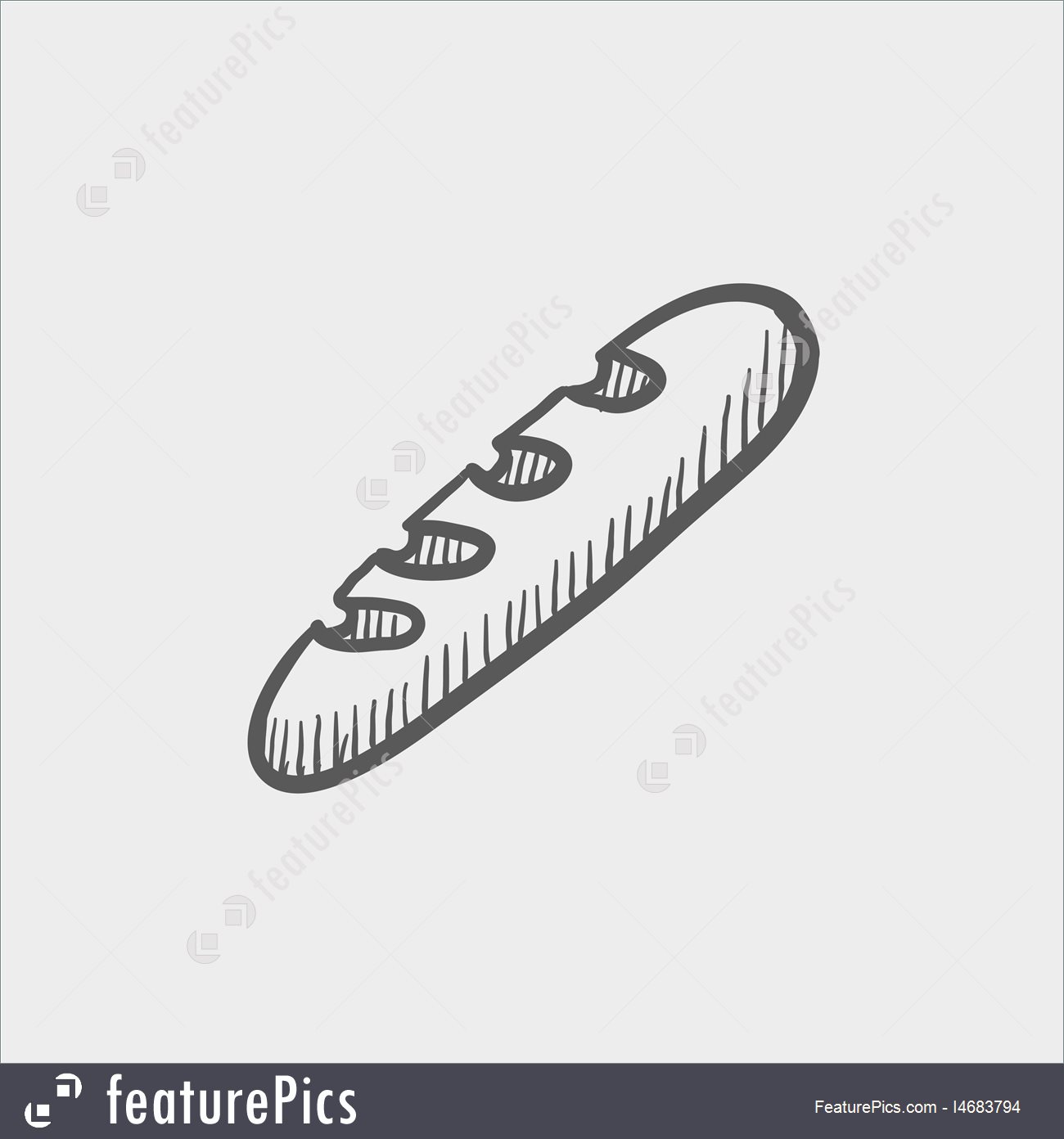 1300x1392 Bread Sketch Icon Stock Illustration I4683794 - Bread Sketch