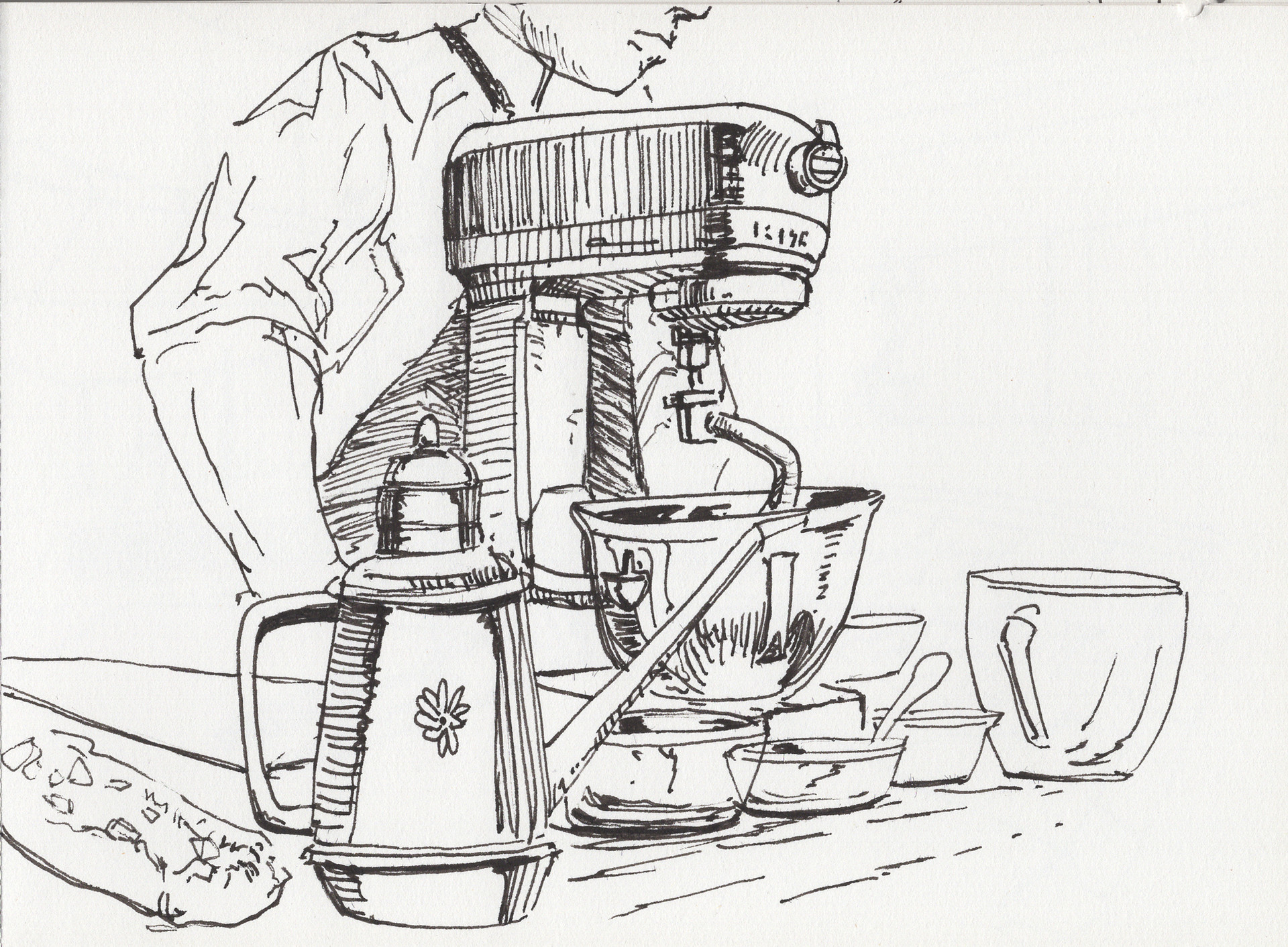 1920x1412 Art Of Albert Carranza - Bread Sketch