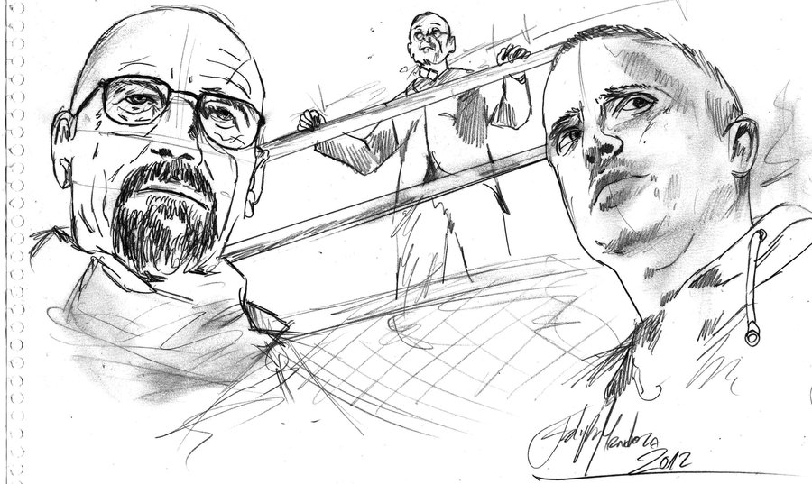 900x537 Breaking Bad Sketch By Zarkwebic - Breaking Bad Sketch