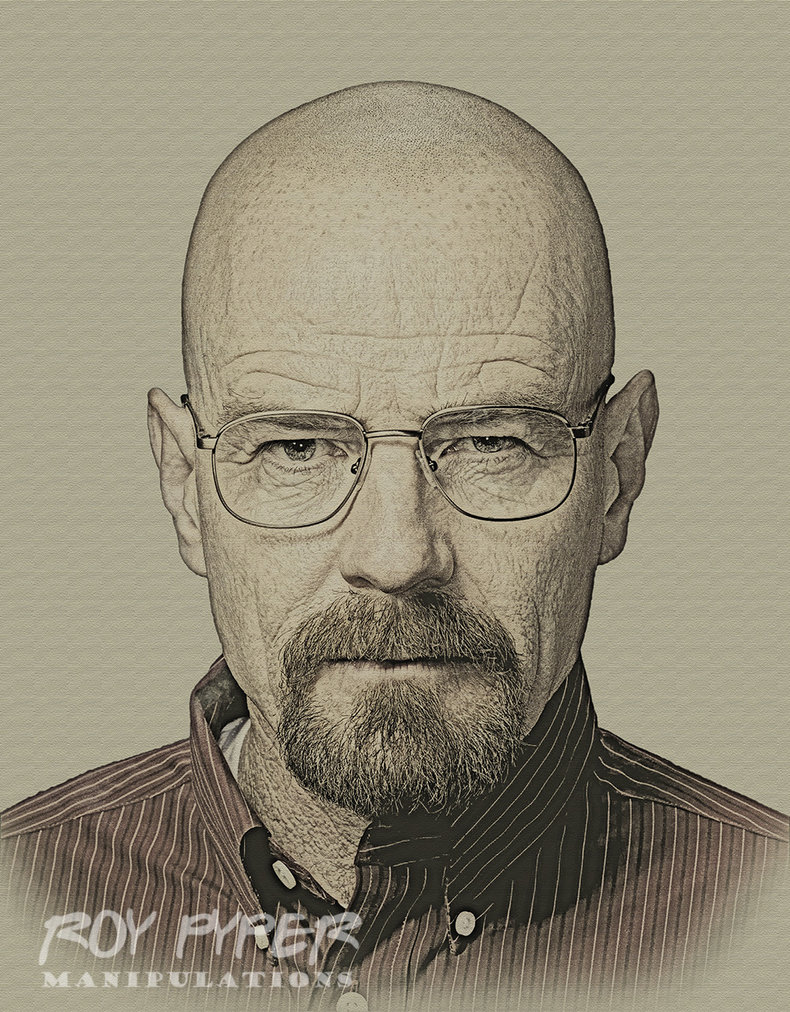 790x1012 Breaking Bad Walter Pencil Sketch Re Edit By Nerdboy69 - Breaking Bad Sketch
