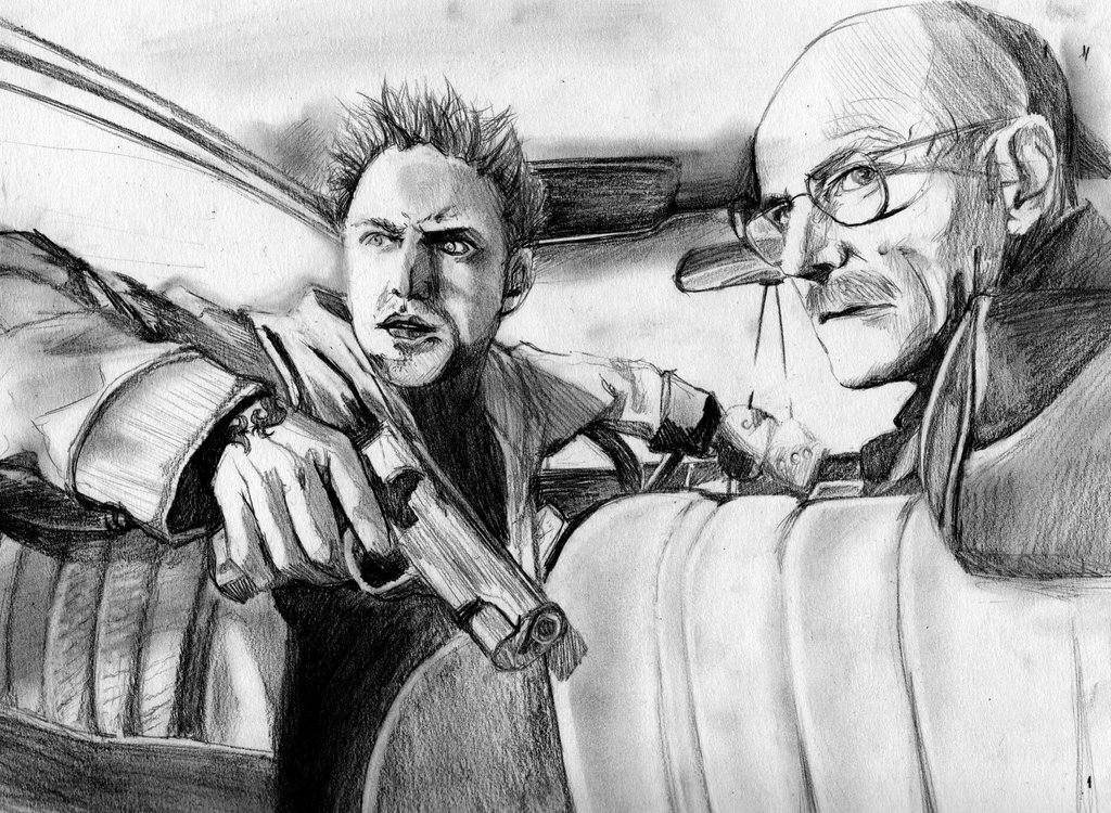1024x750 Breaking Bad Sketch By Nekonadia - Breaking Bad Sketch