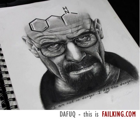 460x393 Breaking Bad Sketch Art Win - Breaking Bad Sketch