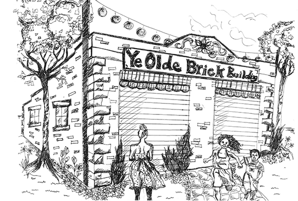 600x404 One Year Reprieve For Old Brick Building Cranbrook - Brick Building Sketch