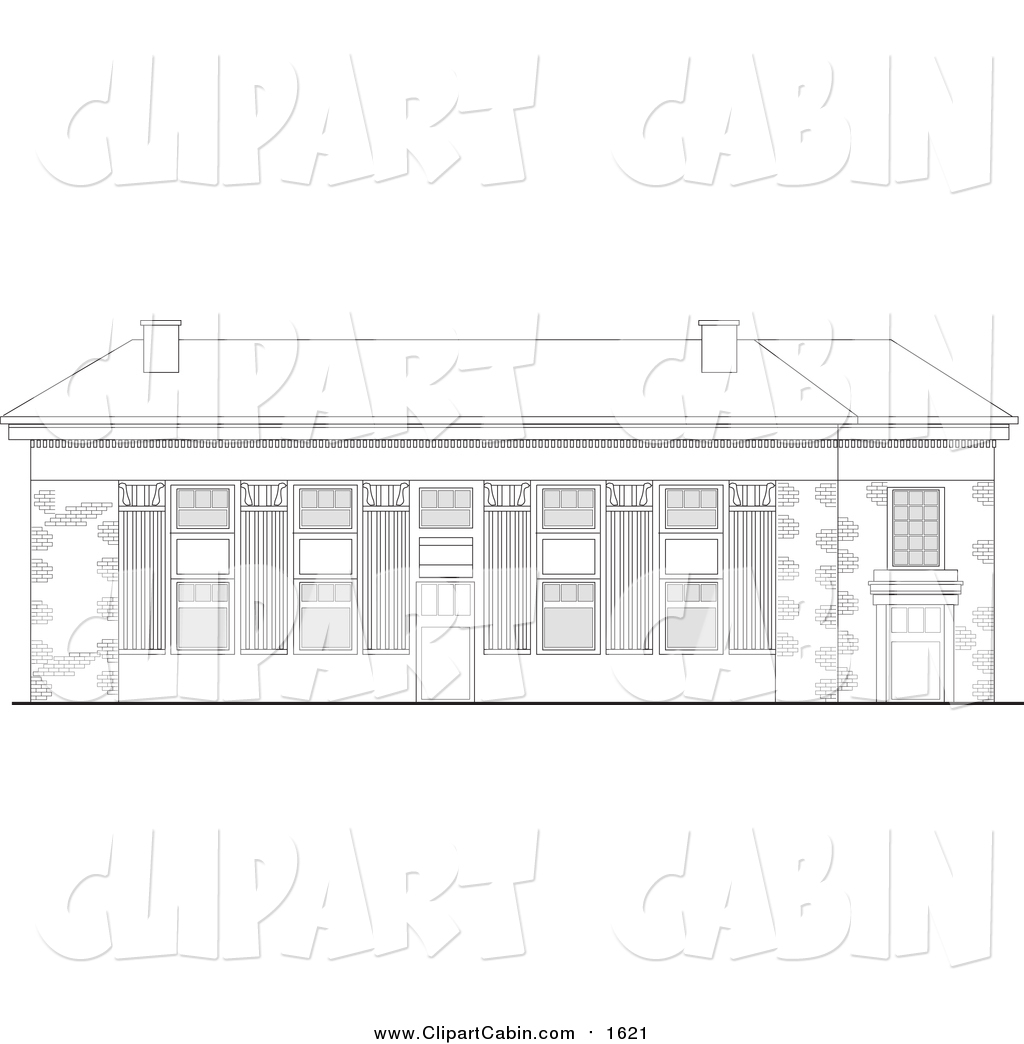 1024x1044 Vector Clip Art Of A Design Of A Brick Building Facade Sketch By - Brick Building Sketch