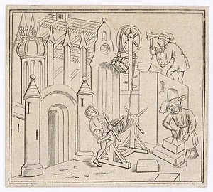 300x270 Brick Building Drawings Fine Art America - Brick Building Sketch