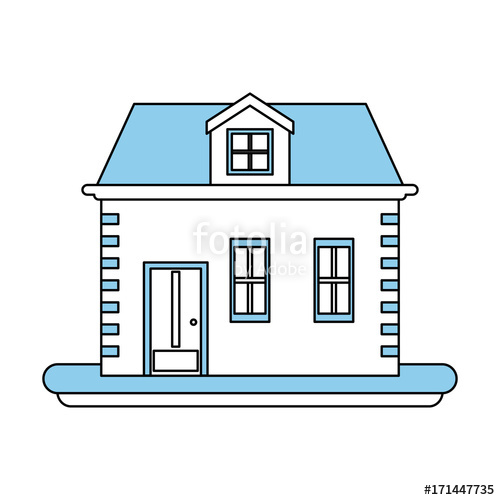 500x500 Brick House Or Home Icon Image Vector Illustration Design Sketch - Brick House Sketch
