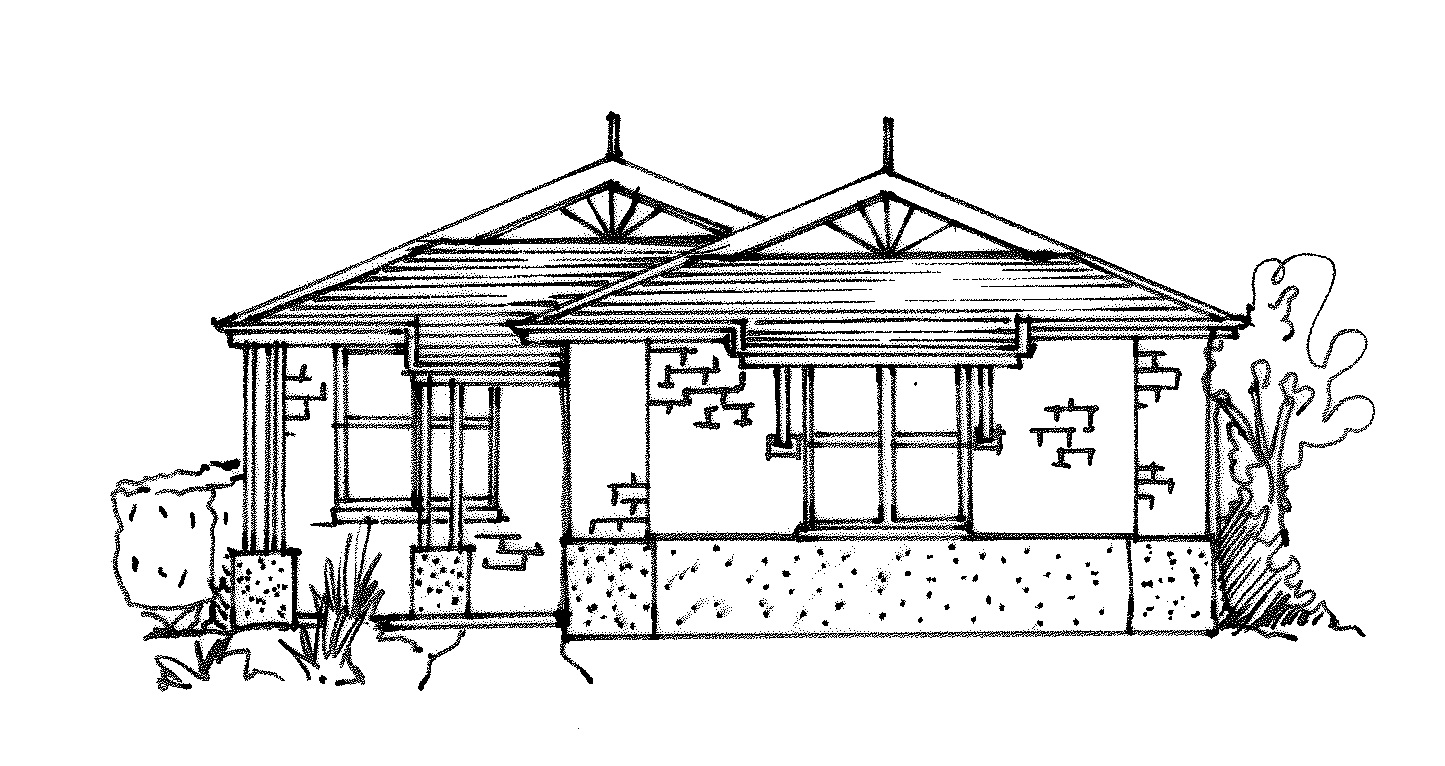 1445x766 The Double Brick House - Brick Sketch