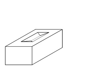 290x230 Three Dimensional Drawings - Brick Sketch