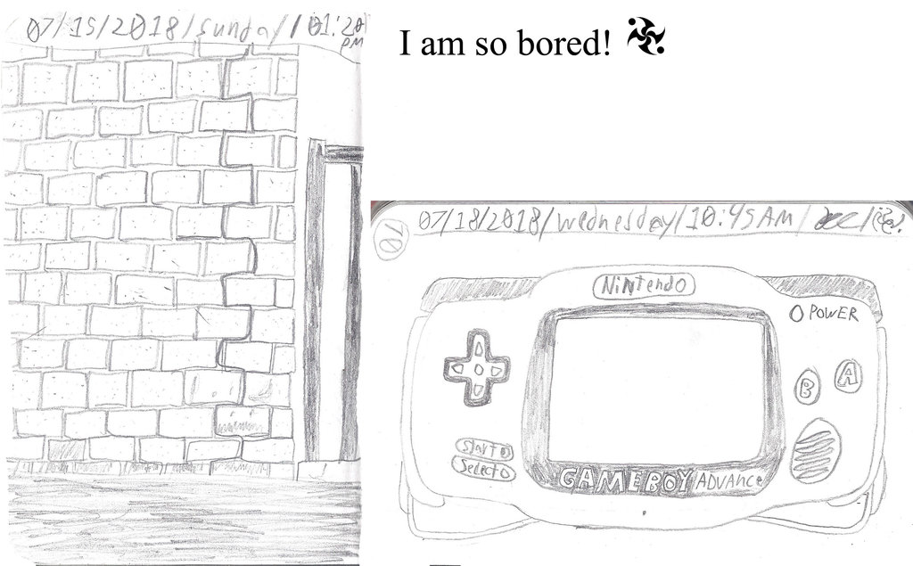 1024x635 A Brick Wall A Gameboy Advance By Joesketchconcepts Da On - Brick Wall Sketch