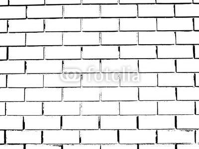400x300 Vector Monochrome Grunge Background. Illustration Of Brick Wall - Brick Wall Sketch