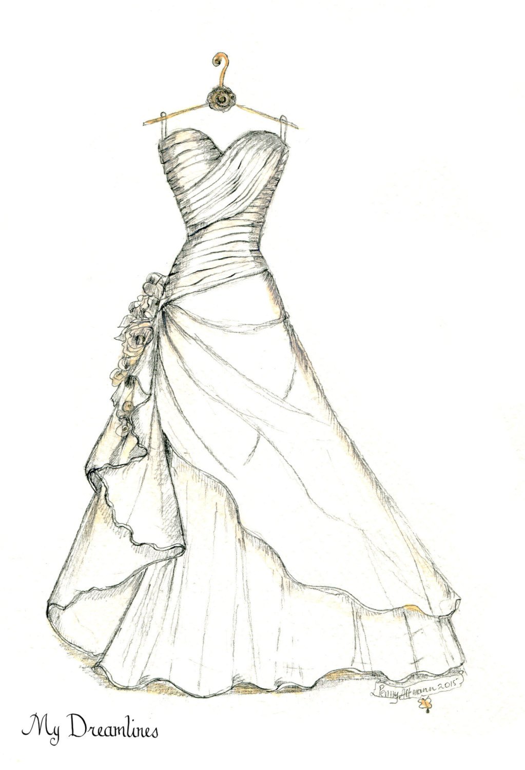 Bridal Dress Sketches at Explore collection of