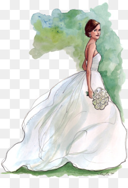 260x380 Bride Drawing Wedding Fashion Illustration - Bride Sketch