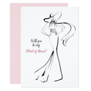 307x307 Bridesmaid Sketch Gifts Amp Gift Ideas Zazzle Uk - Bridesmaid Sketch