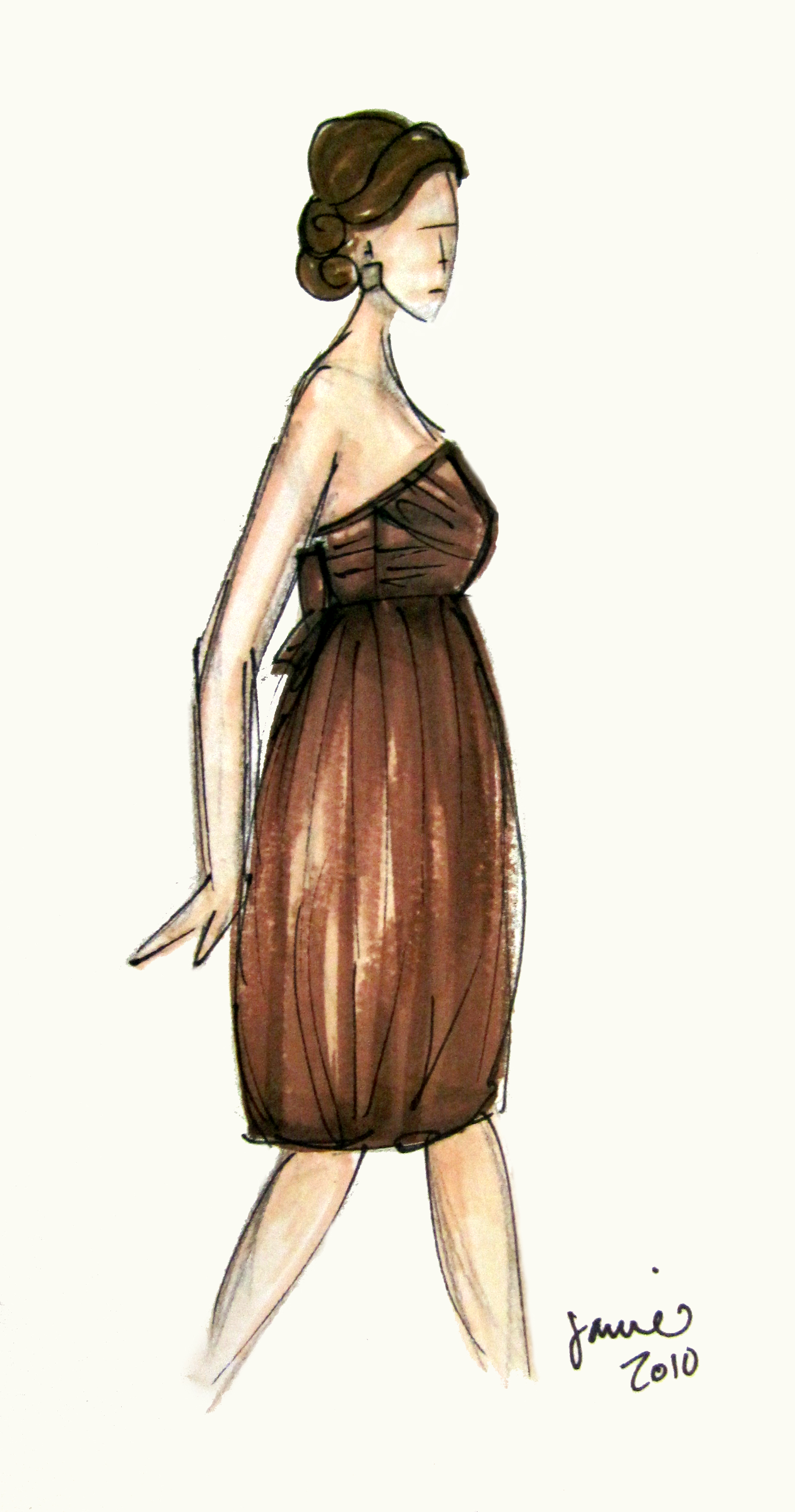 1856x3528 Bridesmaid And House Party Sketches - Bridesmaid Sketch