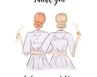 340x270 Bridesmaid Robe Etsy - Bridesmaid Sketch