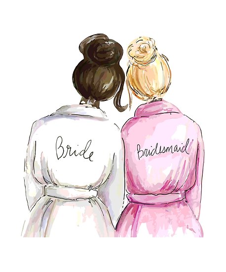 Bridesmaid Sketch at PaintingValley.com | Explore collection of ...