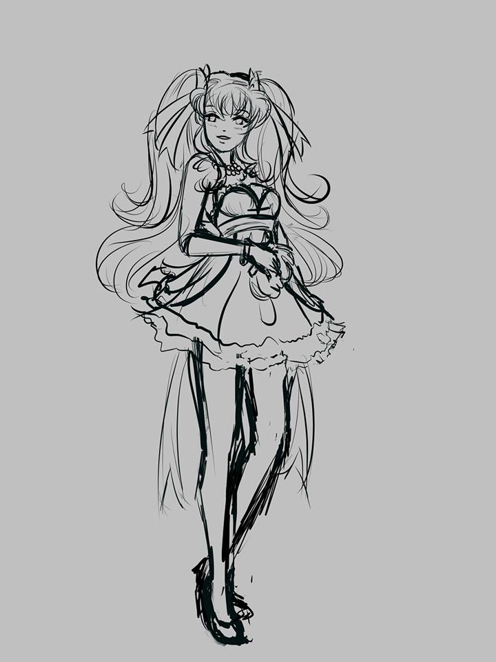 720x960 Jayeon Bridesmaid Sketch By Frog By Tenshineera - Bridesmaid Sketch