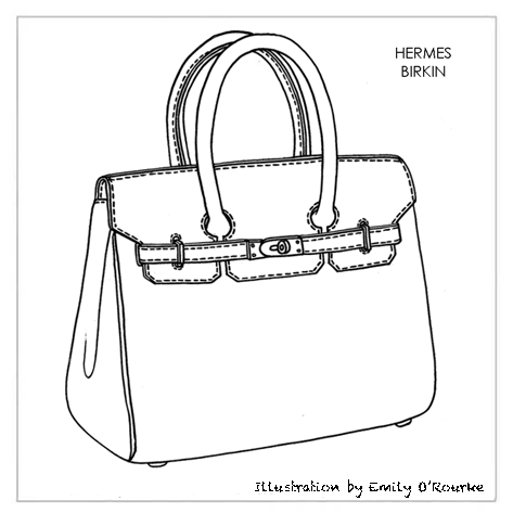 473x473 Hermes - Briefcase Sketch
