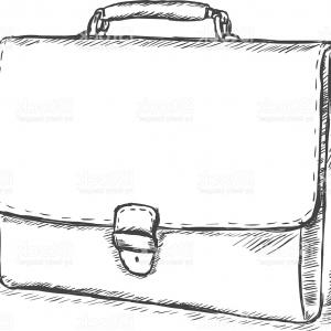 300x300 Vector Sketch Illustration Leather Briefcase Gm Geekchicpro - Briefcase Sketch
