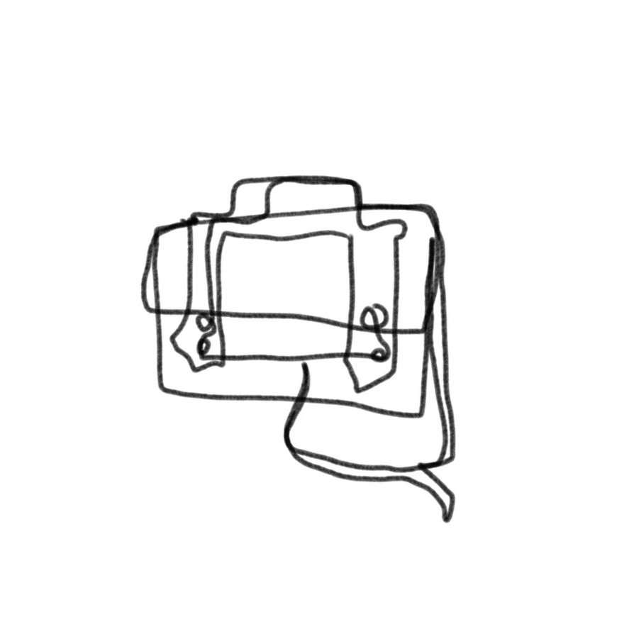 894x894 Briefcase By Fany Orellana - Briefcase Sketch