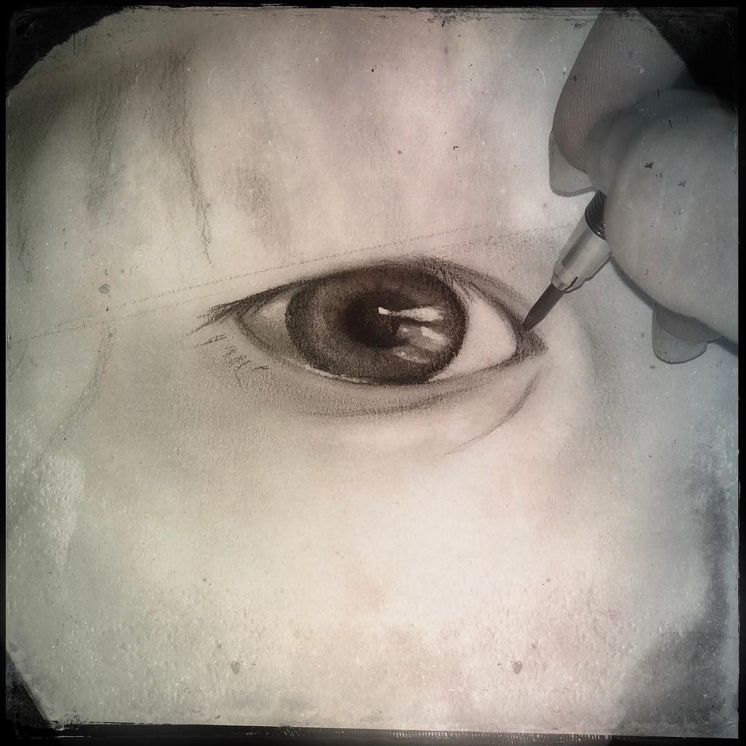 1080x1080 Bright Eyes Art Of Rene Kunert - Bright Eyes Sketch