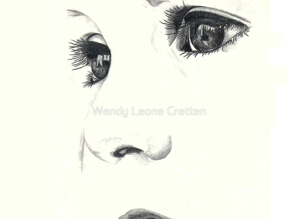 1000x745 Bright Eyes By Wendy Leone Cretten Redbubble - Bright Eyes Sketch