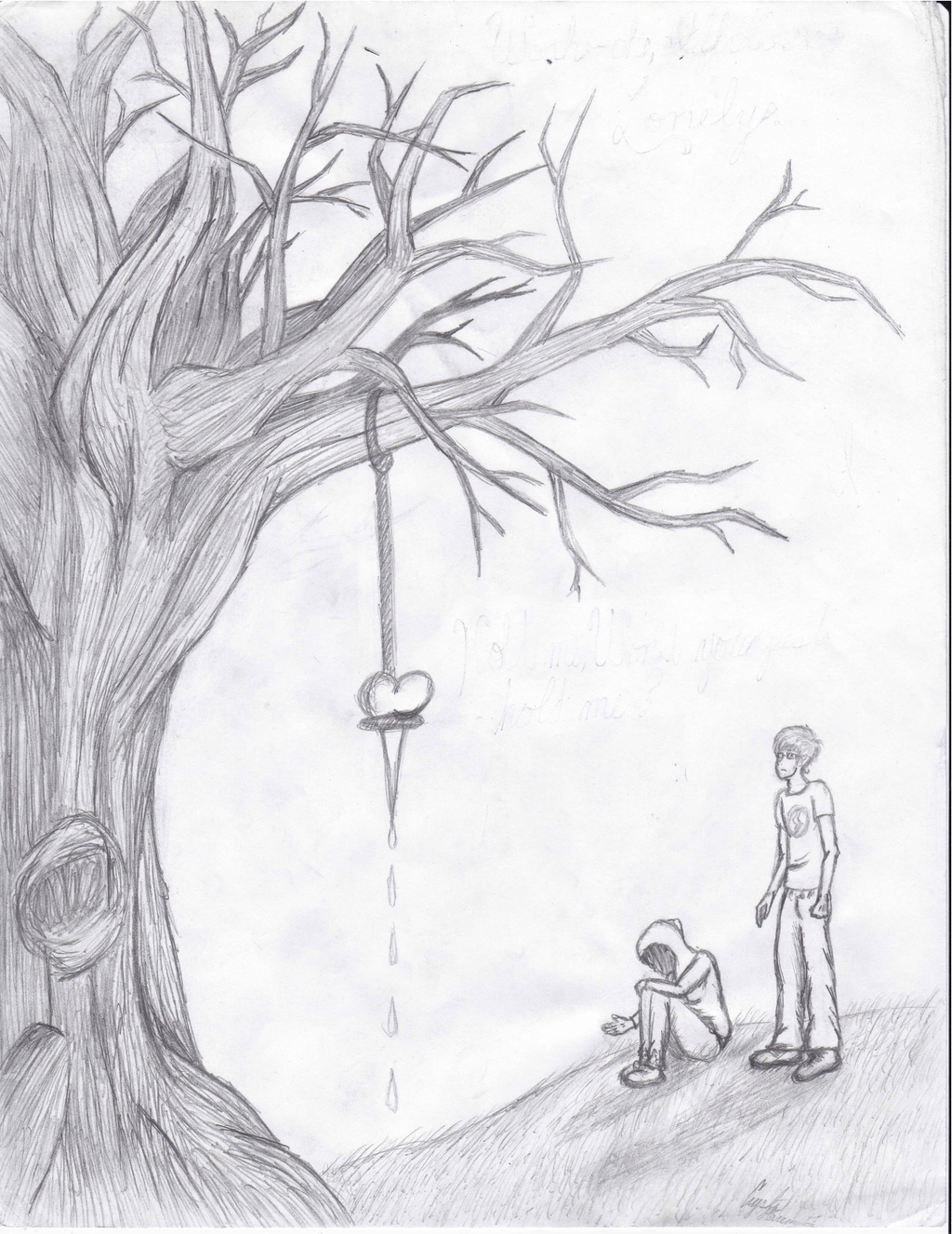 1024x1326 Loneliness By Bright Eyes See Lies - Bright Eyes Sketch