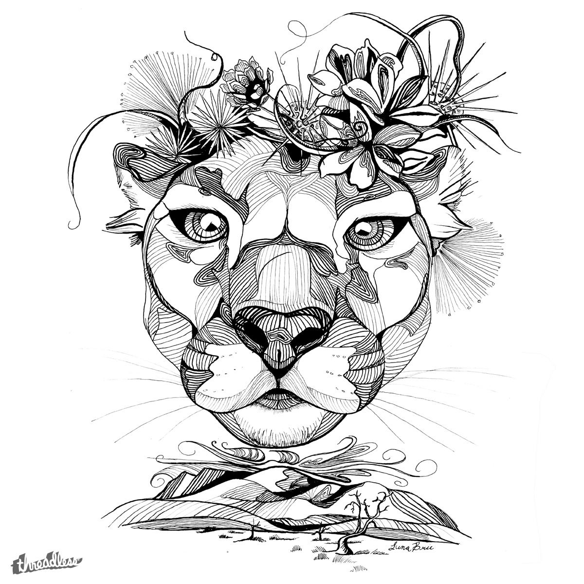 1200x1200 Score Desert Queen (Bright Eyes) By Luna Brie Blakeman On Threadless - Bright Eyes Sketch