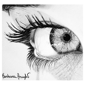 300x300 Valentina Drawing By Barbara Bright - Bright Eyes Sketch