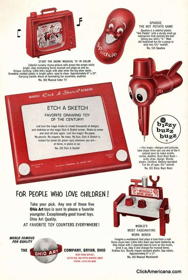 601x895 Etch A Sketch Amp Ohio Arts Toy Ads (1967) - Bright Sketch