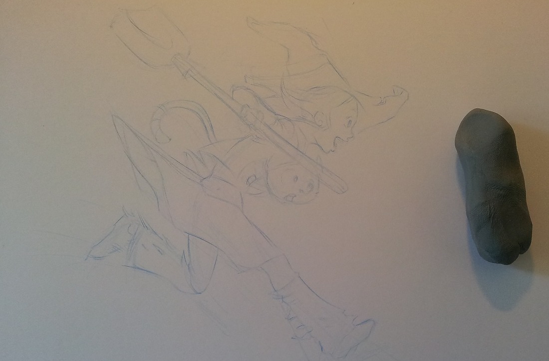 1100x725 From Blue Sketch To Digital In Krita - Bright Sketch