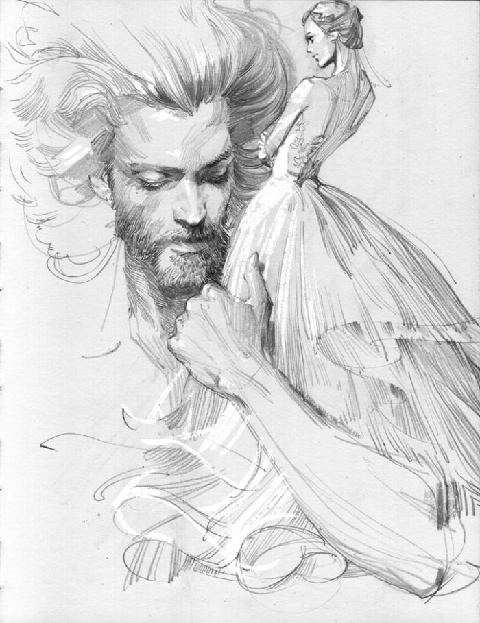 700x909 Sketch By Zhang Weber - Brilliant Sketch